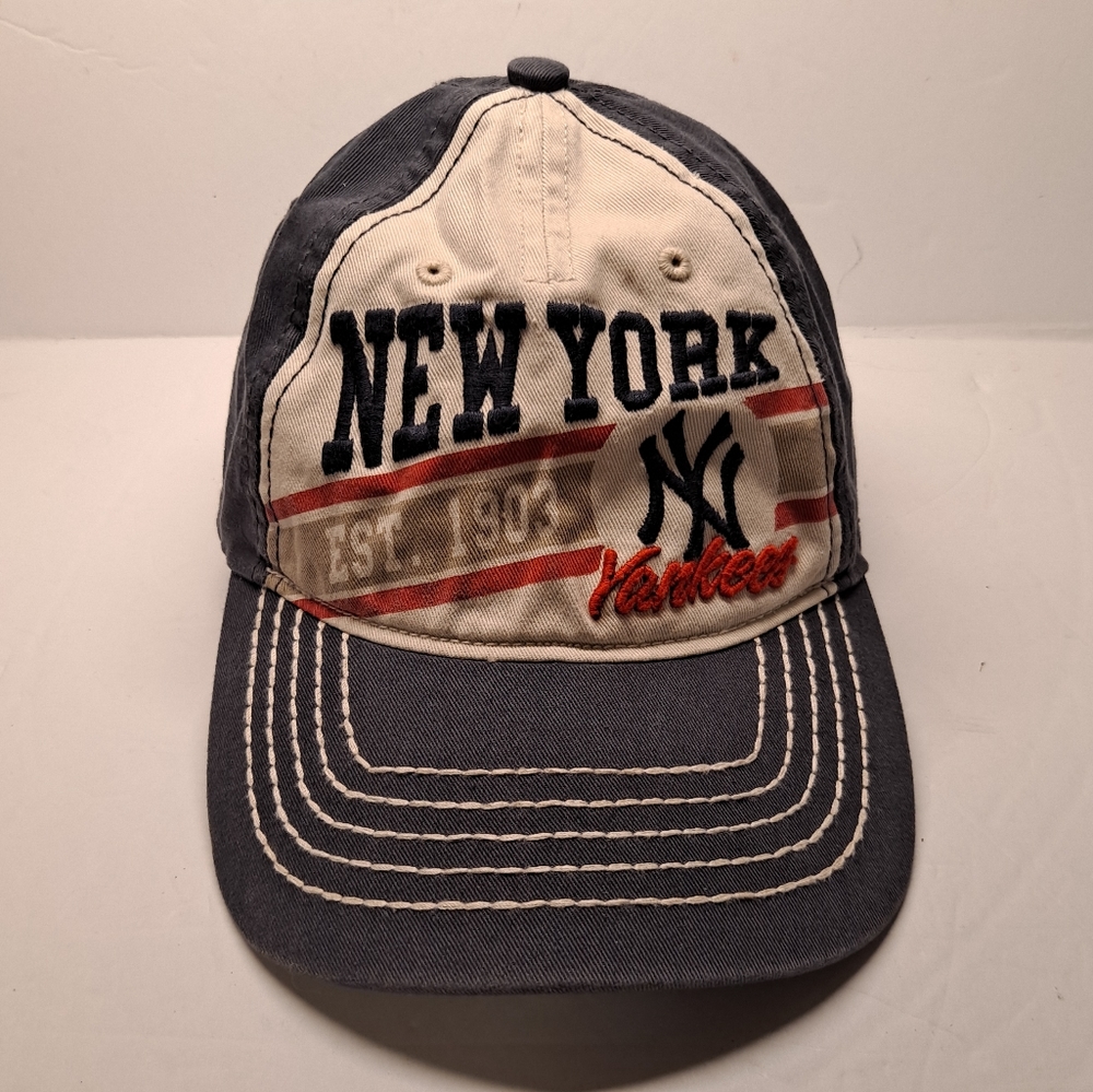 Vintage 2000s New York Yankees Est 1903 Hat Cap Adult Fitted Sz Small MLB '47